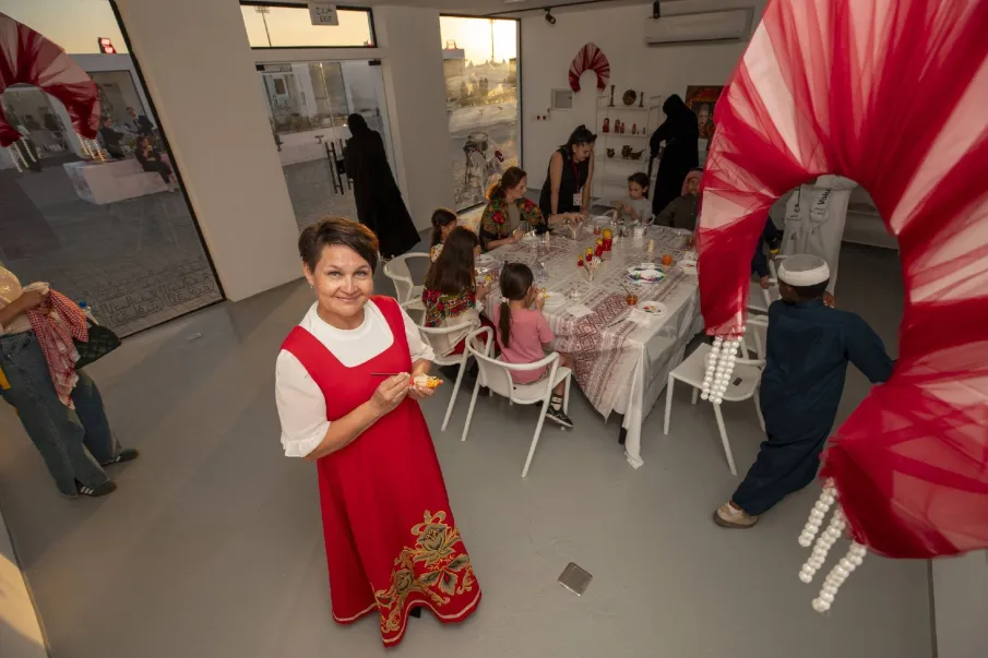 Нижегородские мастера хохломской росписи представили свое искусство на Днях русской культуры в Катаре