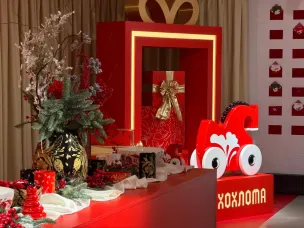 В культурном пространстве «Хохлома» в Нижнем Новгороде открылась новогодняя гостиная